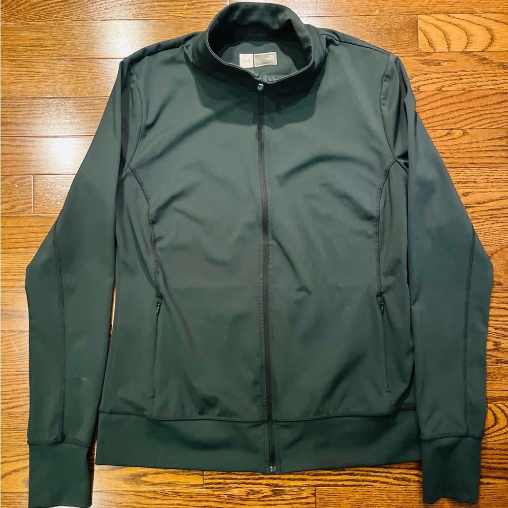 Lolë Green Full-Zip Active Jacket – Size M | Sleek + Chic
